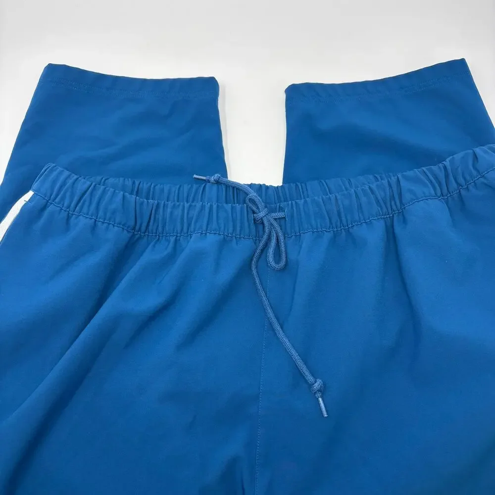 Adidas Mens 2XL Blue Parachute Stretch Waist‎ Drawstrings Track Pants